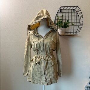 Y2K khaki brown cargo jacket